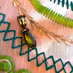 ✨ Peridot & silver pendant